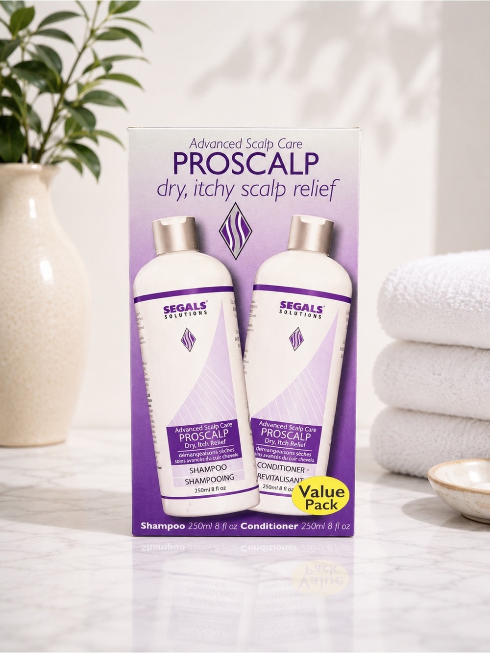 Segals ProScalp Dry & Itchy Scalp Relief Shampoo + Conditioner Duo 250ml Each |